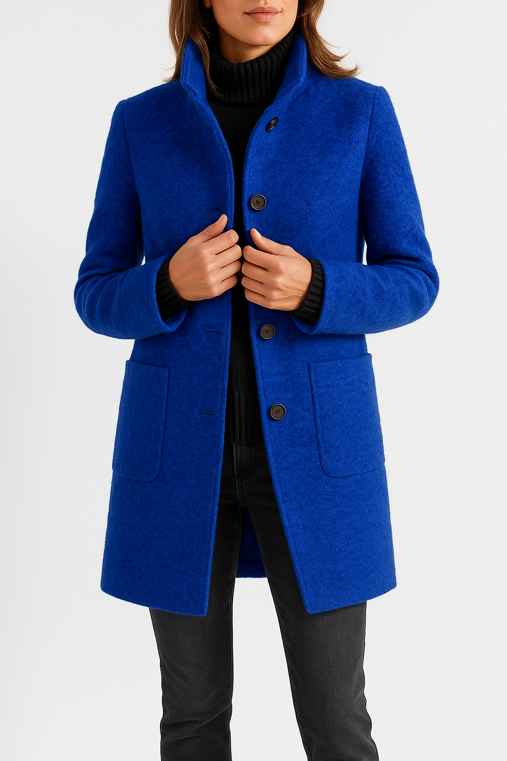 Street-wave Wool Coat For Women Isabella Elegant Cozy Urban Charm With Eye Catching Collar