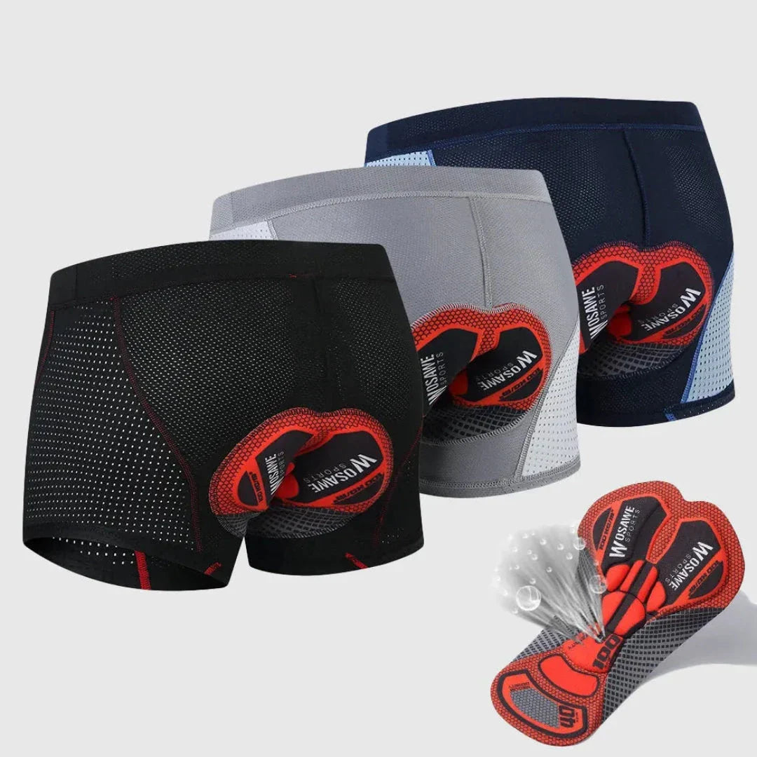 James Breathable Padded Cycling Shorts For Men With 3D Gel Padding And Anti Chafe Mesh Panels