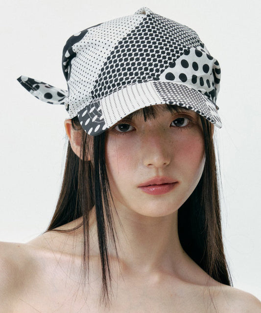 Casquette de baseball à pois noirs et blancs de style japonais - Street-Wave