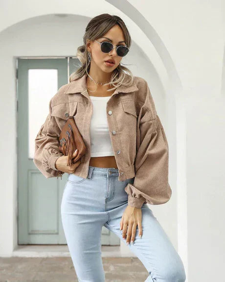 Street-wave Women's Cropped Winter Jacket Warm and Trendy