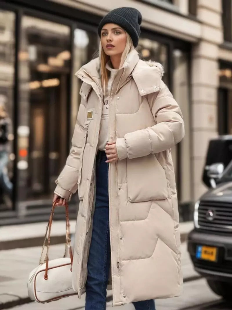 Street-Wave Down Jacket For Women Warmth And Style With Chevron Quilting For City Travel Ready