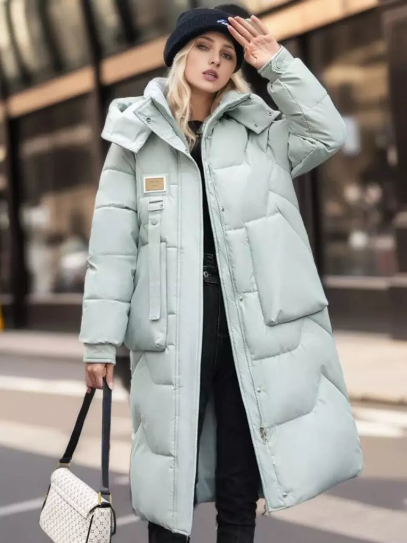 Street-Wave Down Jacket For Women Warmth And Style With Chevron Quilting For City Travel Ready