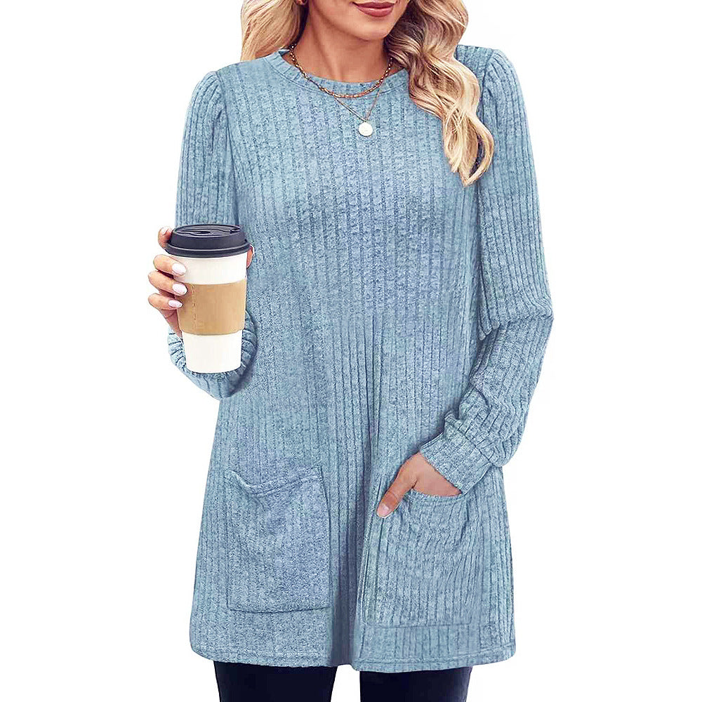 Bjarke Knit Dress for Fall and Winter with Pockets for Women