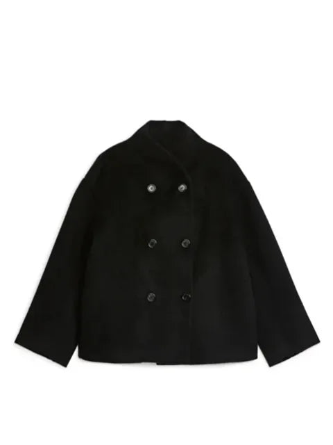 Street-wave Oversized Beige Wool Coat For Modern Women With Effortless Chic Comfort