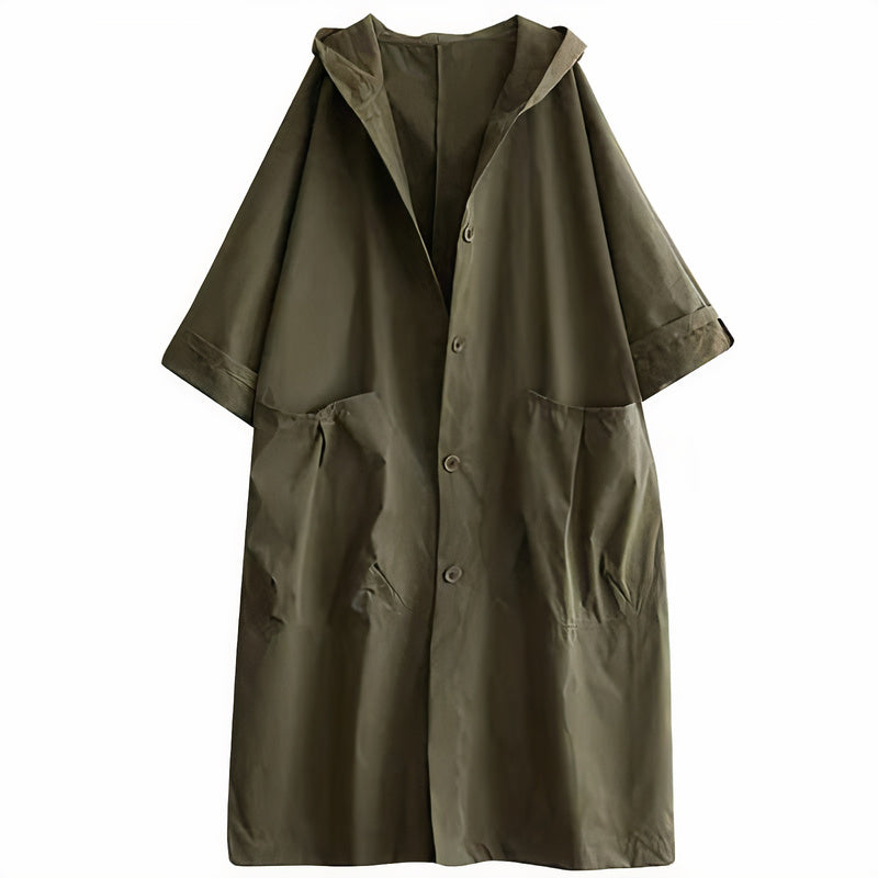 Kalie Women's Winter Coat Trench Style Luxurious Warmth Vintage Charm Street-wave