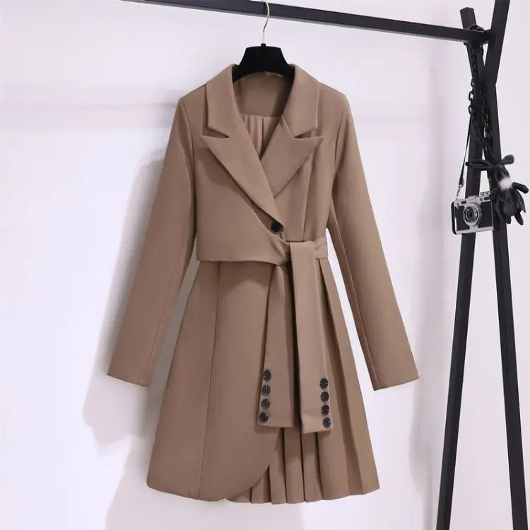 Street-Wave Fenna Women Trench Coat Timeless Tailored Silhouette Double-Breasted Warmth Comfort