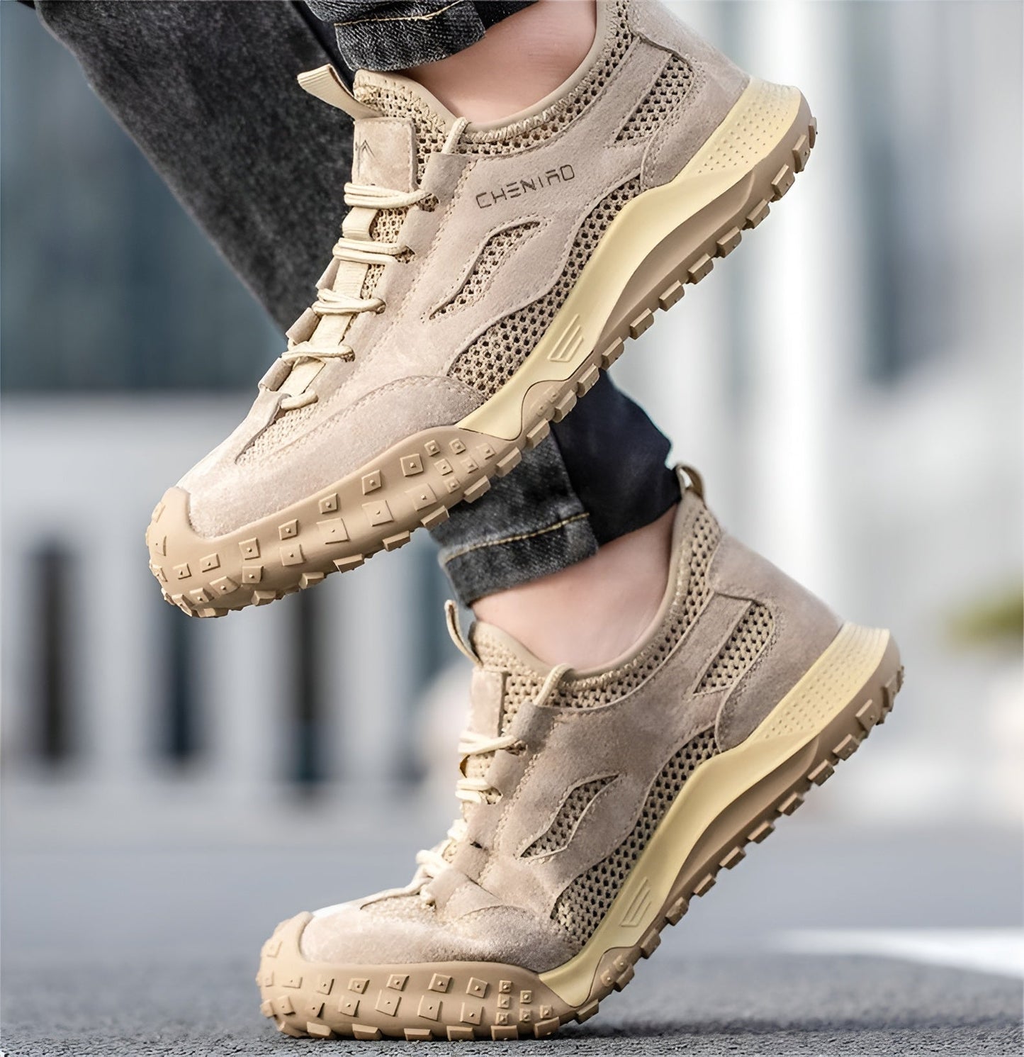 Orthopedic Shoes For Men Ozark Street-Wave Outdoor Work Foot Protection And Ergonomic Comfort
