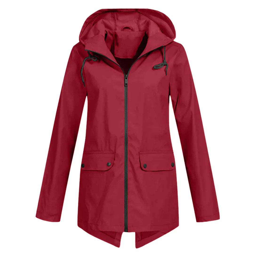 Street-Wave Raincoat For All Weather Style Modern Elegant Transparent Rain Jacket For Women