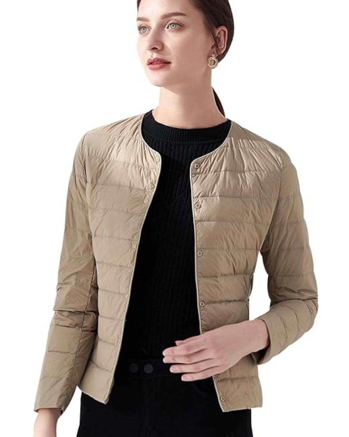 Street Wave Lightweight Down Jacket For Women Cozy Warmth Quilted Puffer Coat Essentials