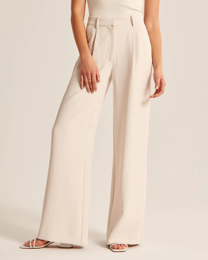 Streetwave High Waist Wide Leg Pants For Women Elegant Office Ready Trousers For Work And Socials