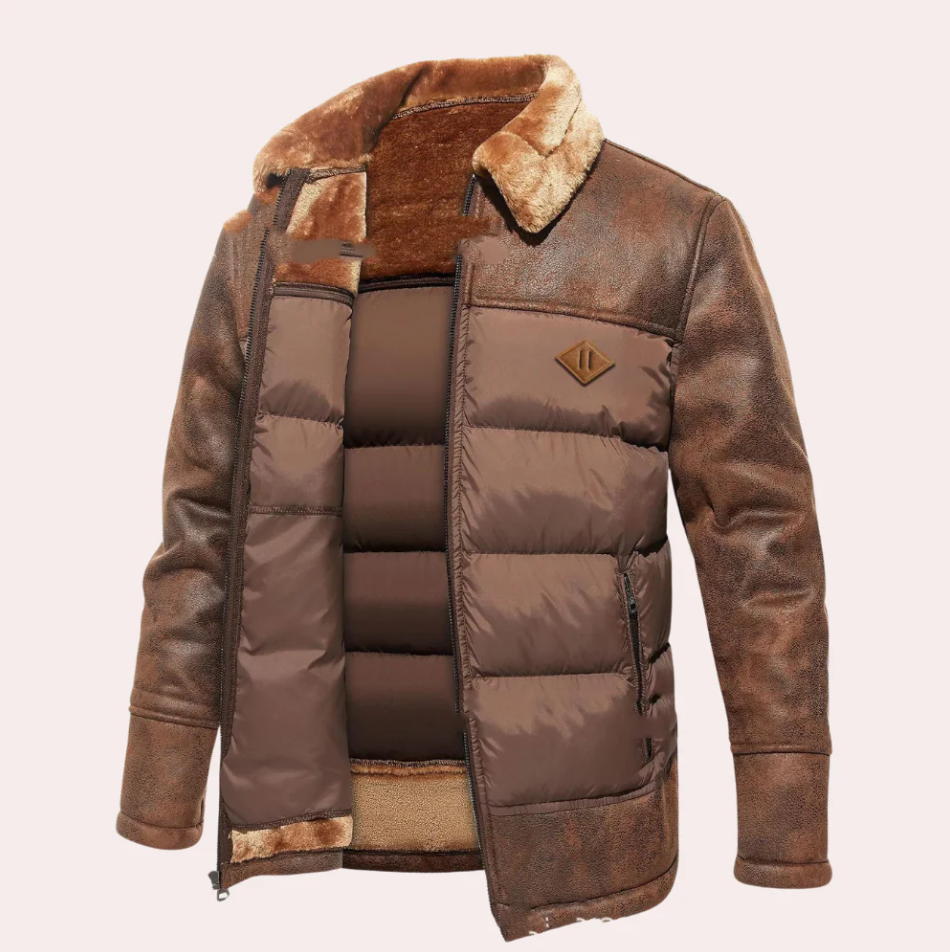 Street-Wave Men's Puffer Winter Coat Premium Insulation For Warm Cozy Cold Weather Protection