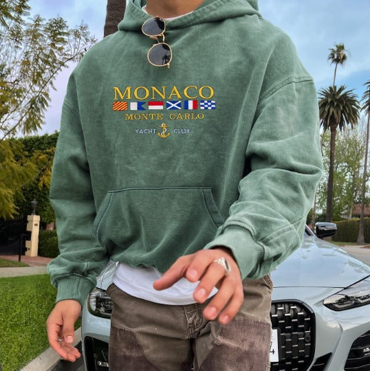 Hoodie For Men Monaco Yacht Club Streetwave Premium Quality Fabric And UltraSoft Comfort