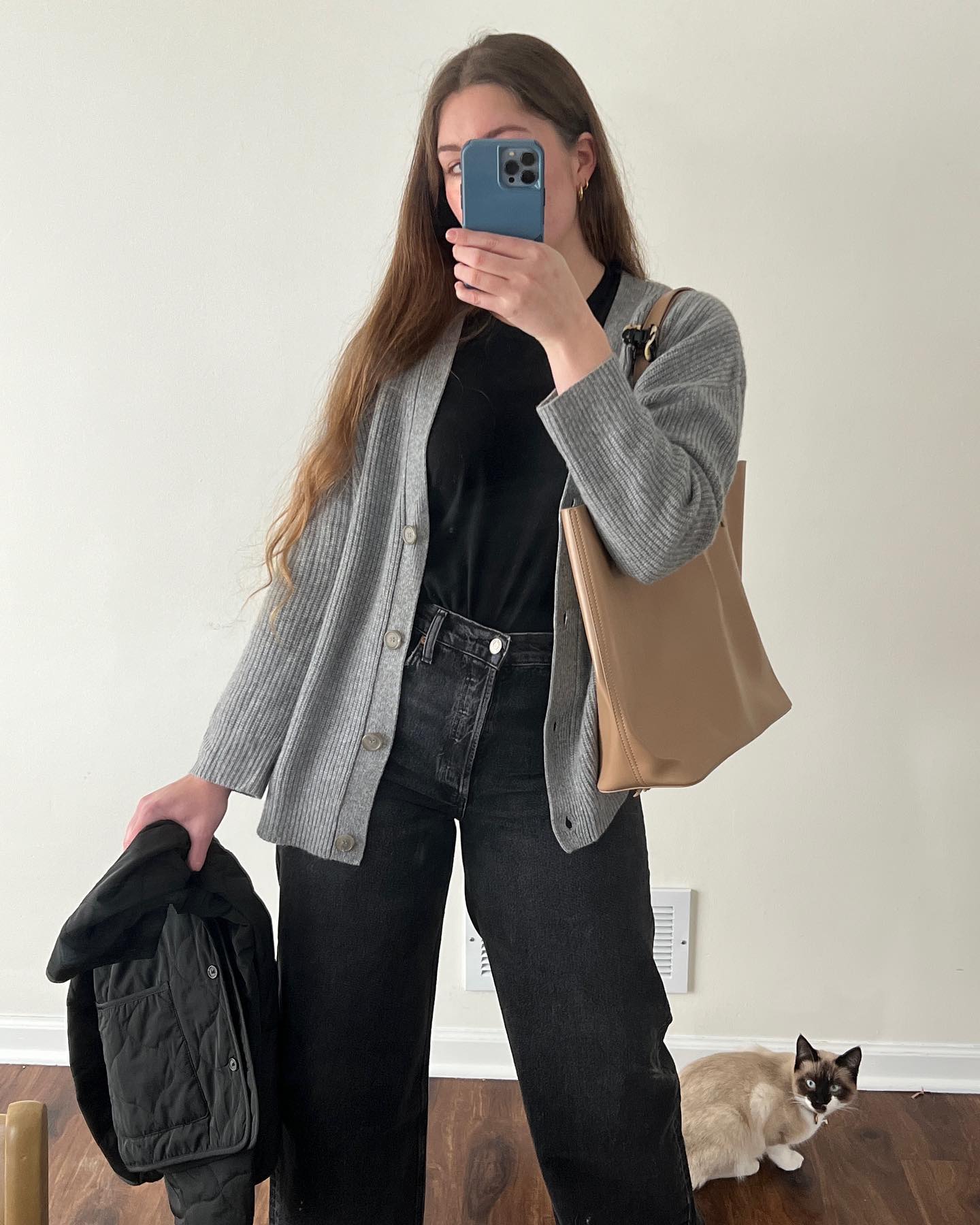 Street-Wave Women's Oversized Button Cardigan in Ribbed Knit for Cozy Autumn Comfort