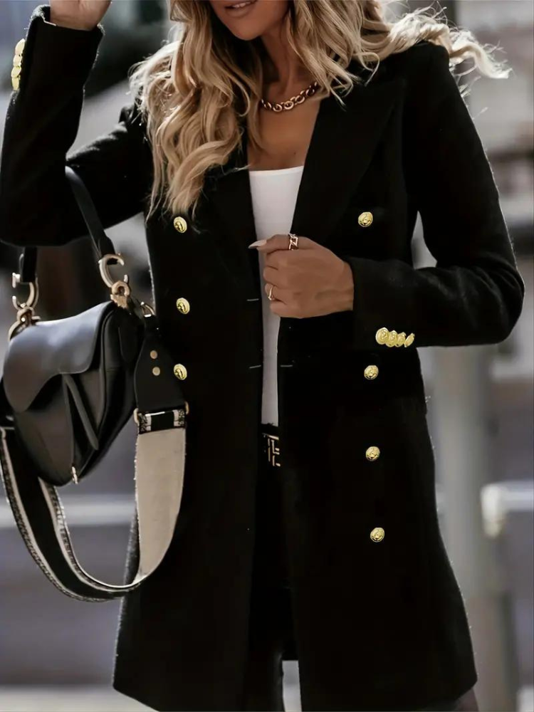 Streetwave Wool Coat For Women Warm Tailored Winter Coat With Cozy Lining And Elegant Details