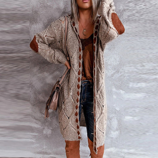 Streetwave Hooded Knit Cardigan For Women Trendy Cozy Easy Care Warmth Premium Quality