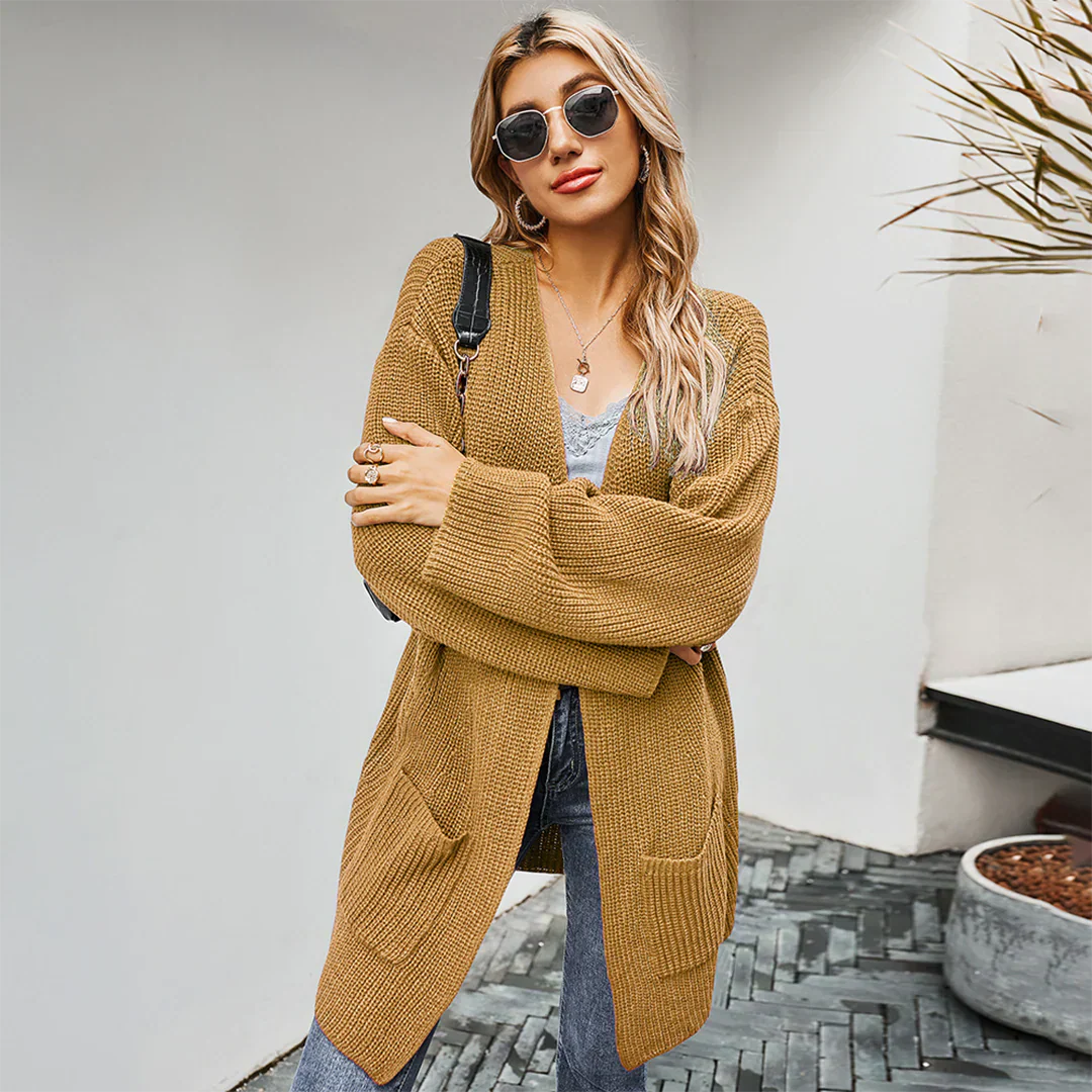 Streetwave Knit Vest For Women Elegant Tailored Fit With Practical Pockets For Everyday Chic