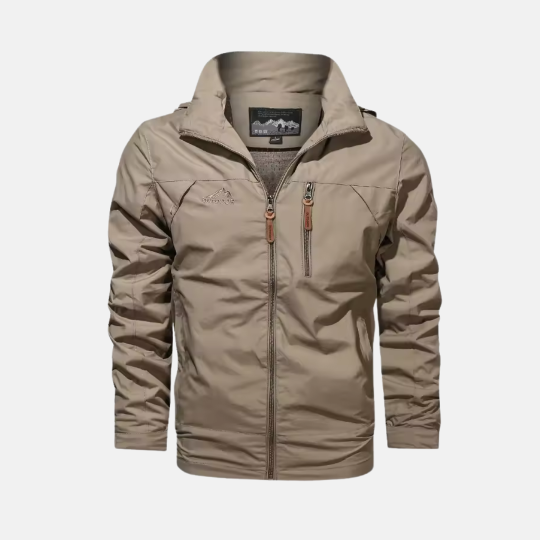Men's Lightweight Water Resistant Outdoor Jacket Nordisk Flair With High Collar And Zippered Pockets