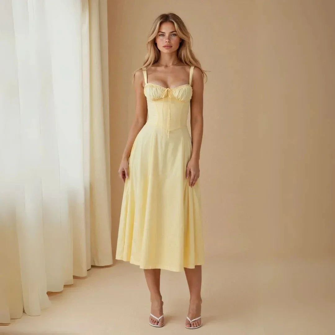 Kiana Bustier Midi Dress Waylynn For Women Corset Bodice Chic Silhouette