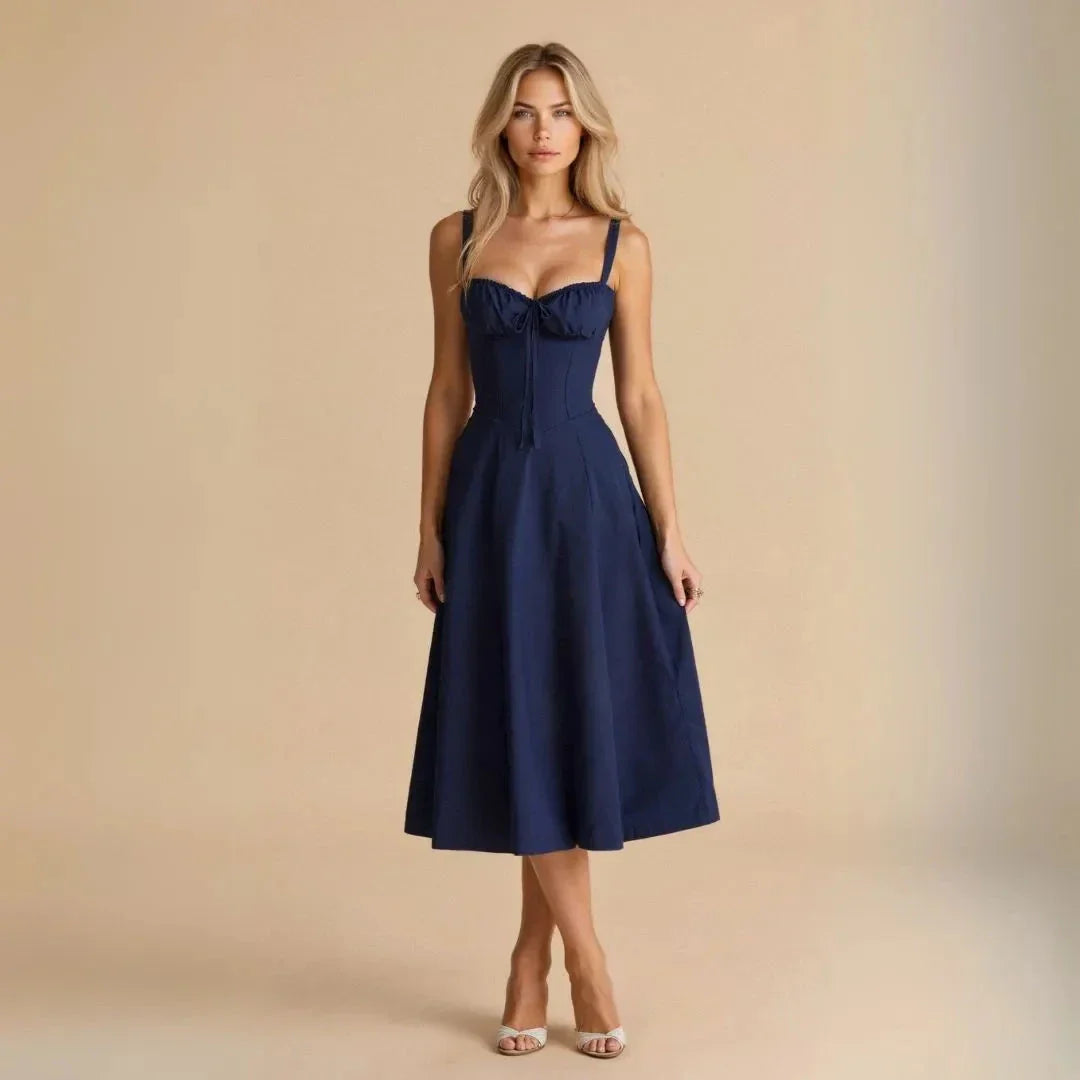 Kiana Bustier Midi Dress Waylynn For Women Corset Bodice Chic Silhouette