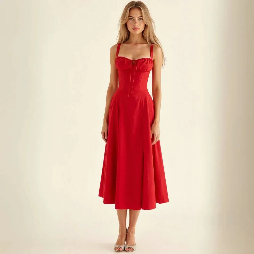 Kiana Bustier Midi Dress Waylynn For Women Corset Bodice Chic Silhouette