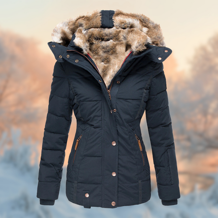 Streetwave Puffer Jacket With Warm Plush Lining For Cold Days Womens Insulated Coat