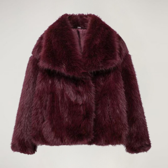 Street-wave Faux Fur Coat For Women Warm Cozy Short Winter Jacket With Chic Style