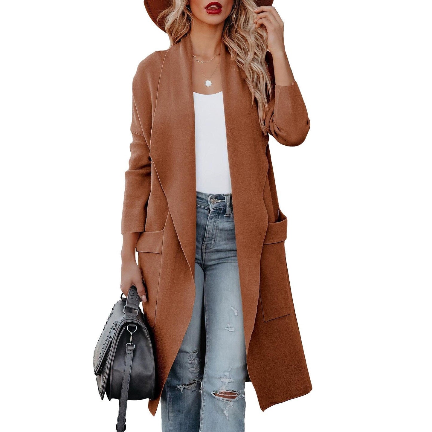 Street-wave Knit Winter Suede Coat For Women Warm Cozy Timeless Style With Plush Lining