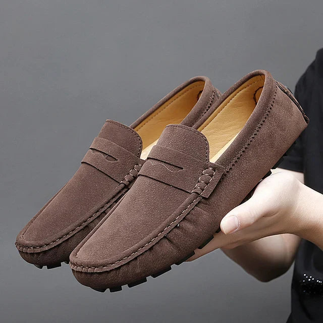 TrendyFoot Mens Leather Loafers Soft Comfort For All Day Casual Dress Shoes Everyday Wear