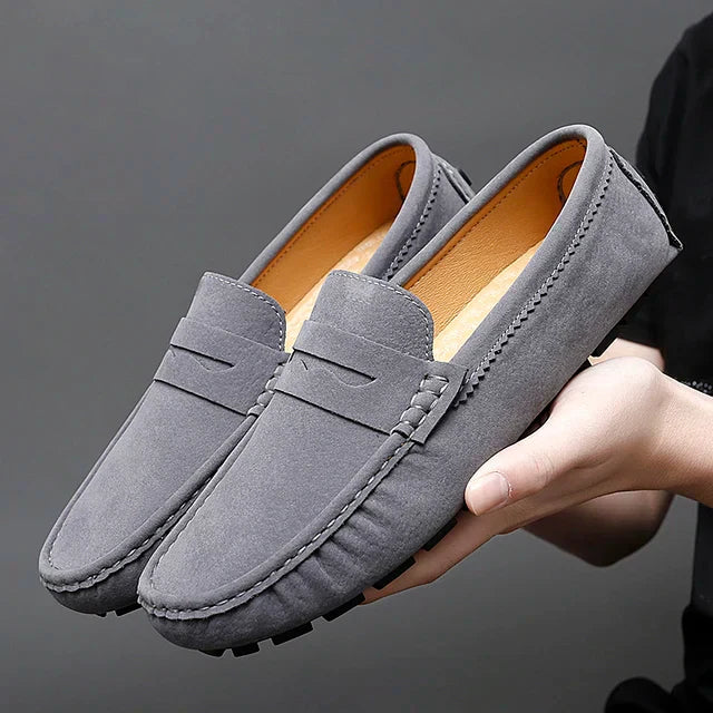 TrendyFoot Mens Leather Loafers Soft Comfort For All Day Casual Dress Shoes Everyday Wear