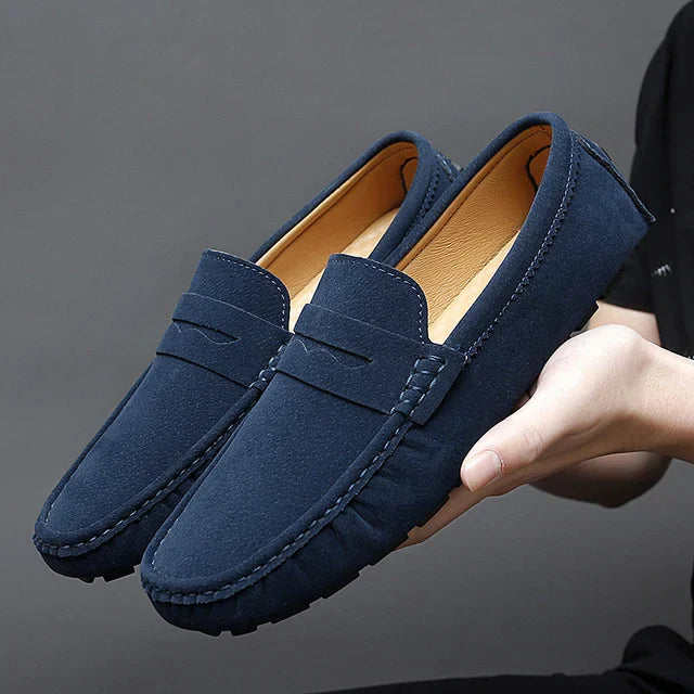 TrendyFoot Mens Leather Loafers Soft Comfort For All Day Casual Dress Shoes Everyday Wear