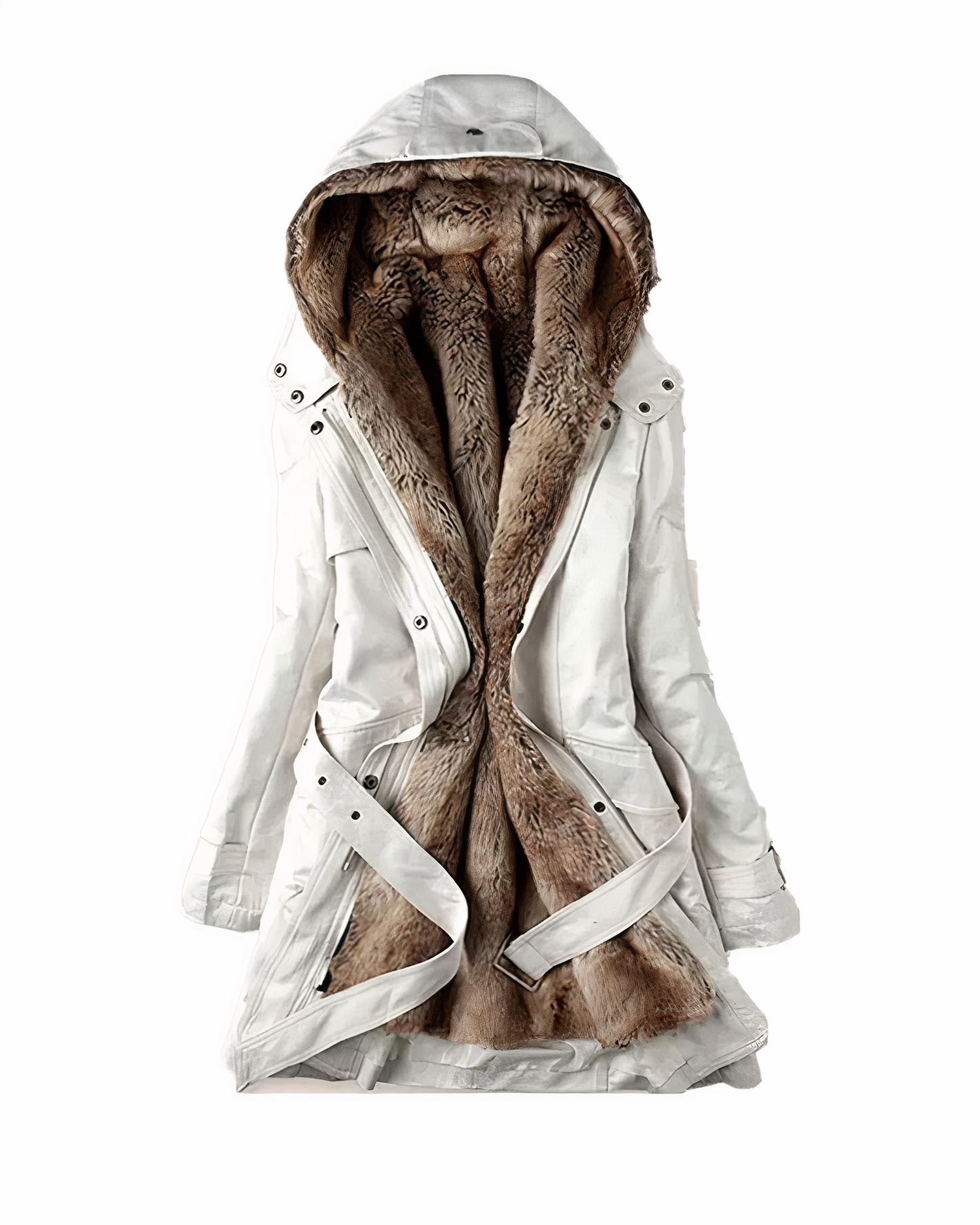 Street Wave Women's Versatile Warm Coat With Lux Faux Fur Lining For Cozy Style