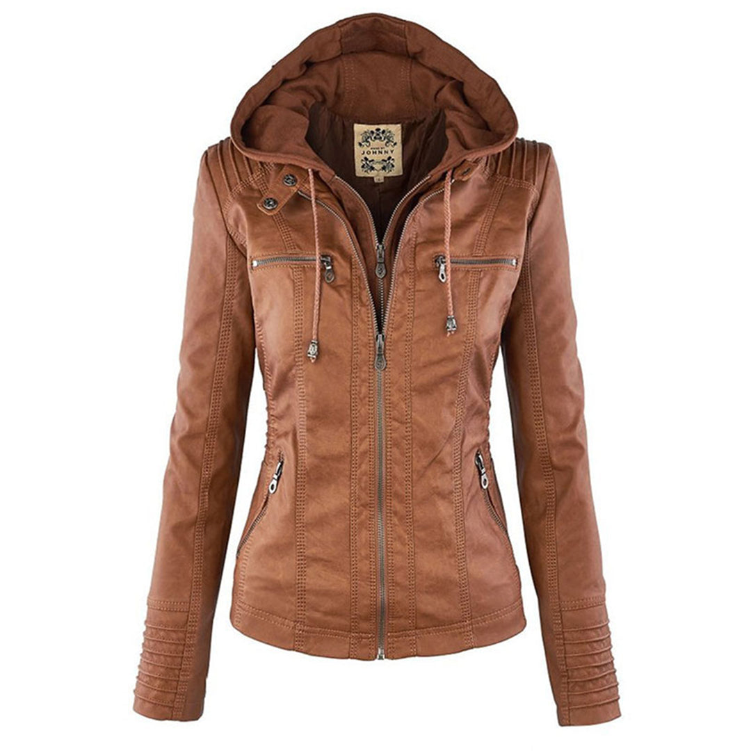 Leather Summer Jacket For Women Street-wave Elara Luxurious Comfort And Effortless Style