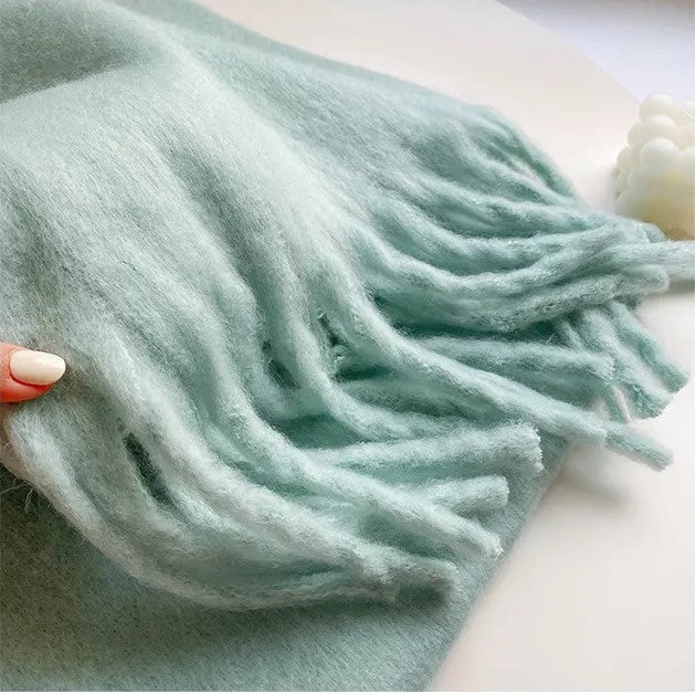 Street Wave Warm Pastel Scarf Collection For Women Soft Cozy Winter Accessory Versatile