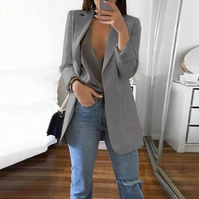Street-wave Serena Streetwear Blazer For Stylish Professionals With Modern Silhouette And Versatility