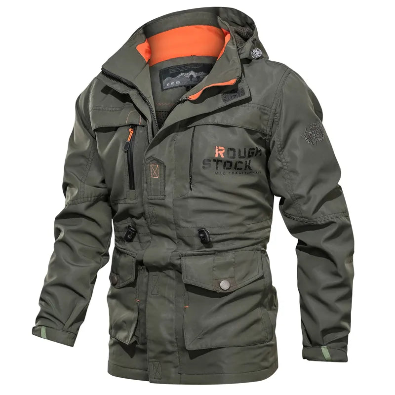 Streetwave Windproof Jacket With Removable Hood Warm Fleece Lining For Cold Weather Outdoor Enthusiasts