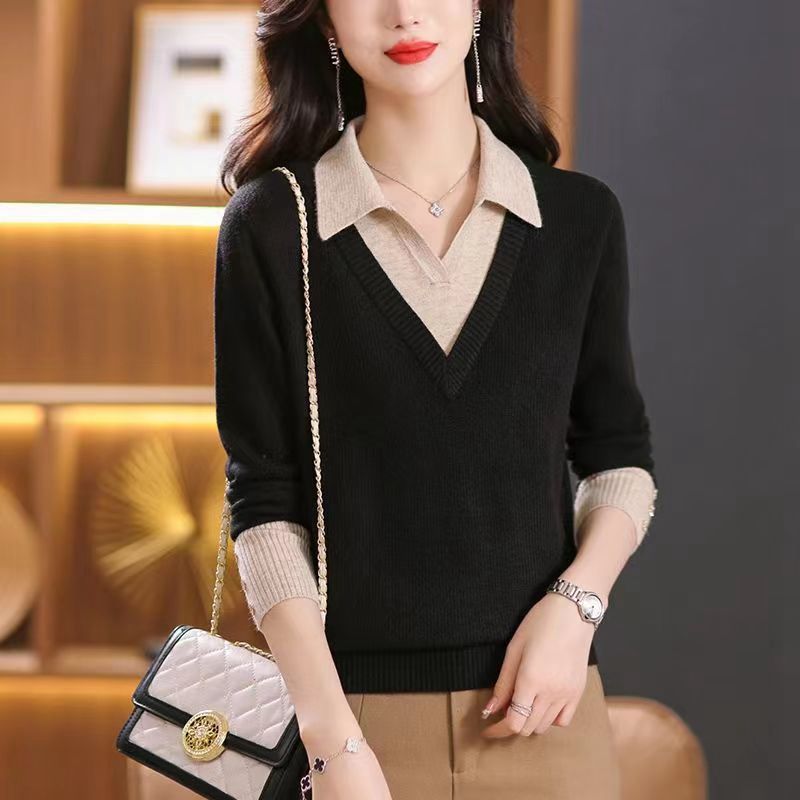 Faiz Original Womens Autumn Polo Neck Knit Set Streetwave