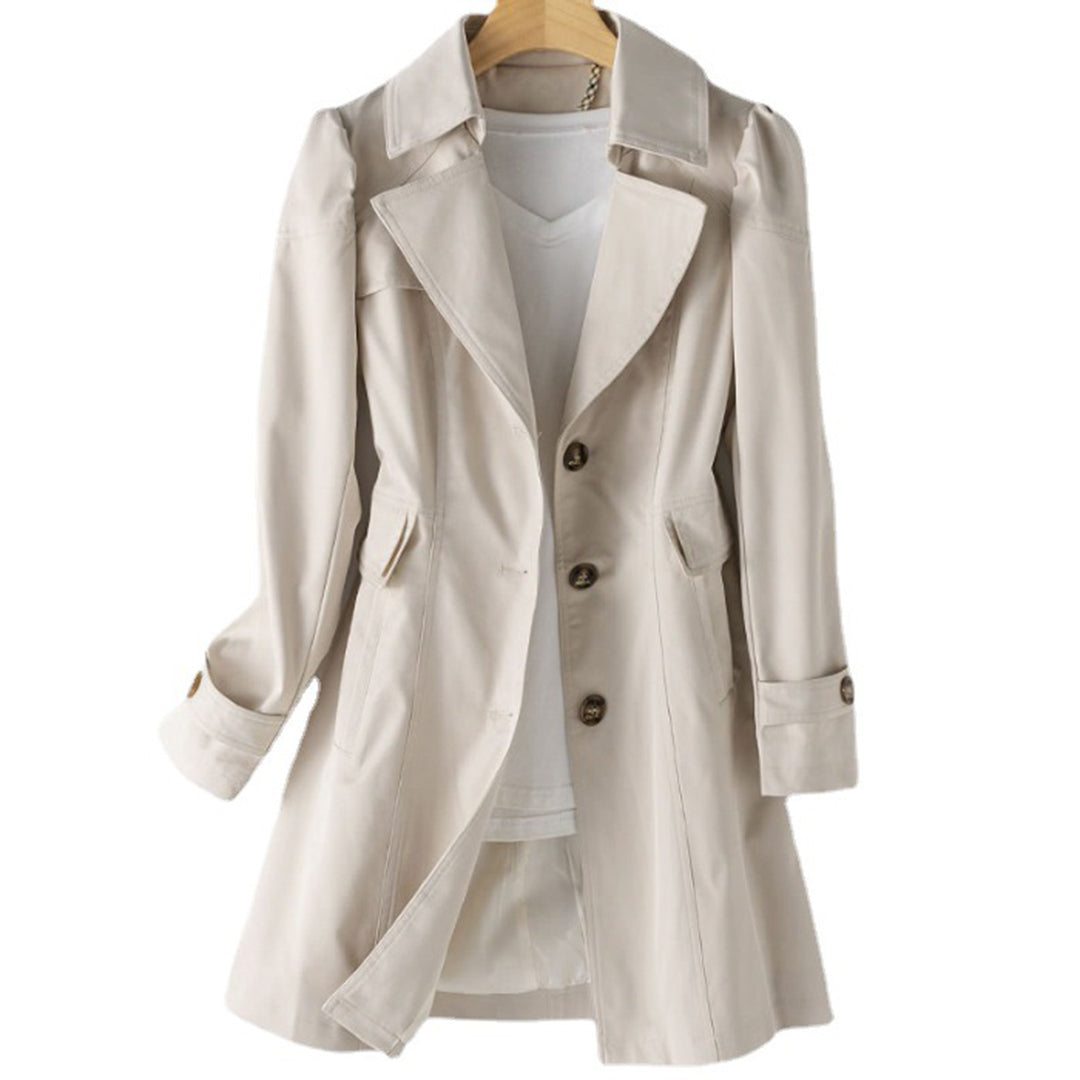 Street-Wave Claire Women Classic Double-Breasted Trench Coat