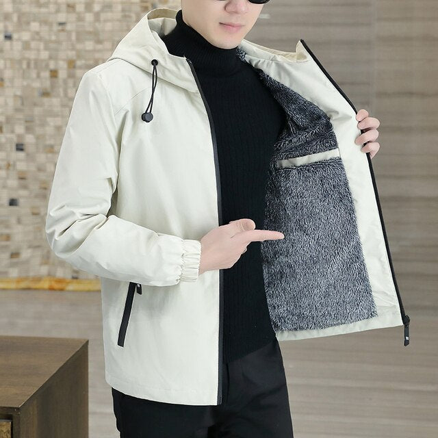 Street-Wave Hooded Windbreaker Jacket for Men Lightweight Yet Warm Breathable Versatile Limited Stock Summer to Fall