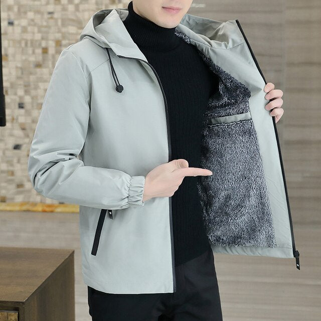 Street-Wave Hooded Windbreaker Jacket for Men Lightweight Yet Warm Breathable Versatile Limited Stock Summer to Fall