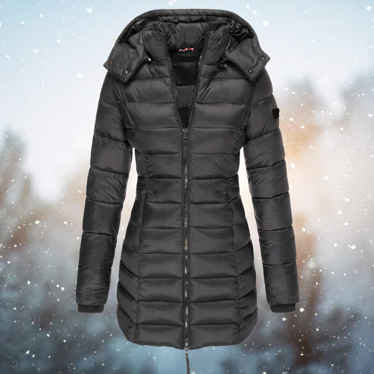 Street Wave Parka Coat Women Mid Length Hooded Warmth And Trendsetting Style For Winter