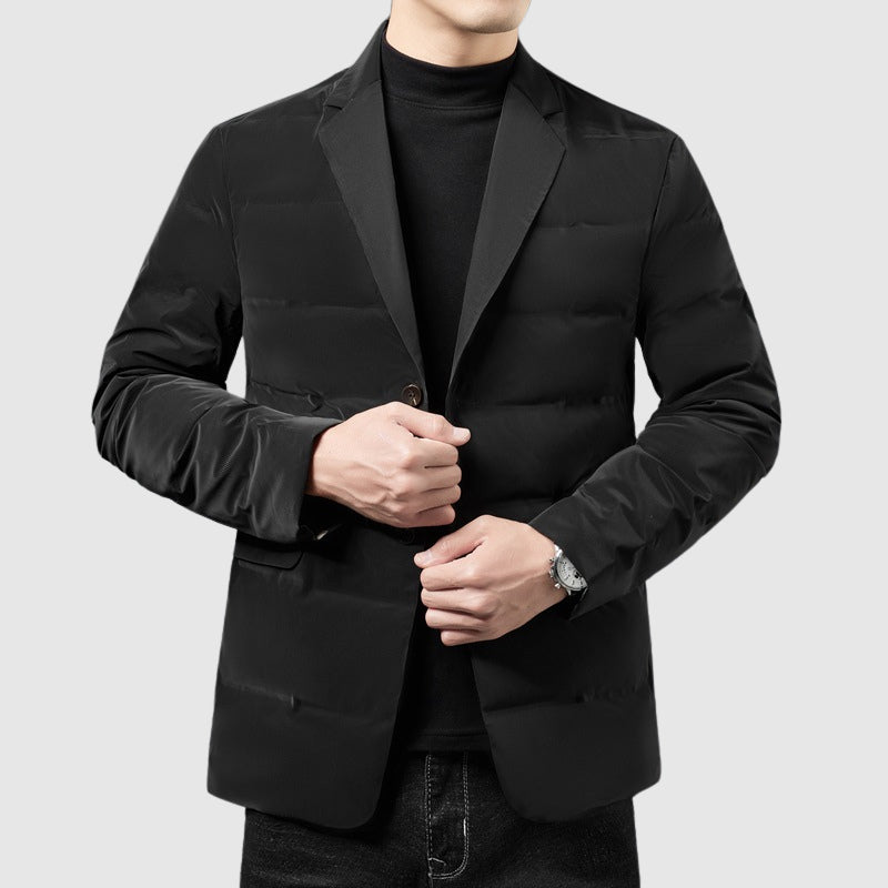 L'Essenza Professionale Puffer Jacket By Roberto Russo For Modern Men Lightweight Warmth And Luxury