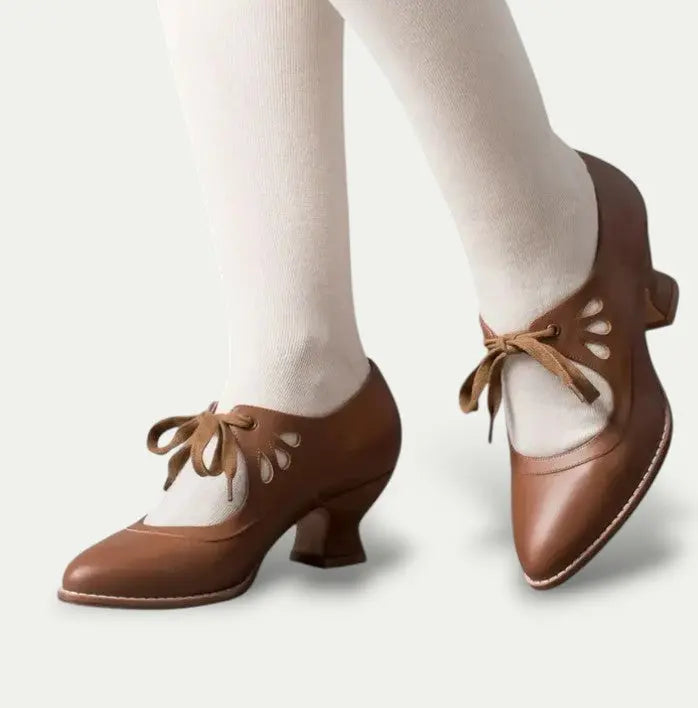 Lace Up Mary Jane Heels Street Wave For Professionals All Day Comfort