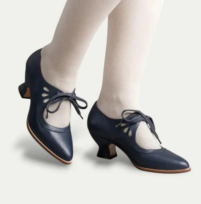 Lace Up Mary Jane Heels Street Wave For Professionals All Day Comfort