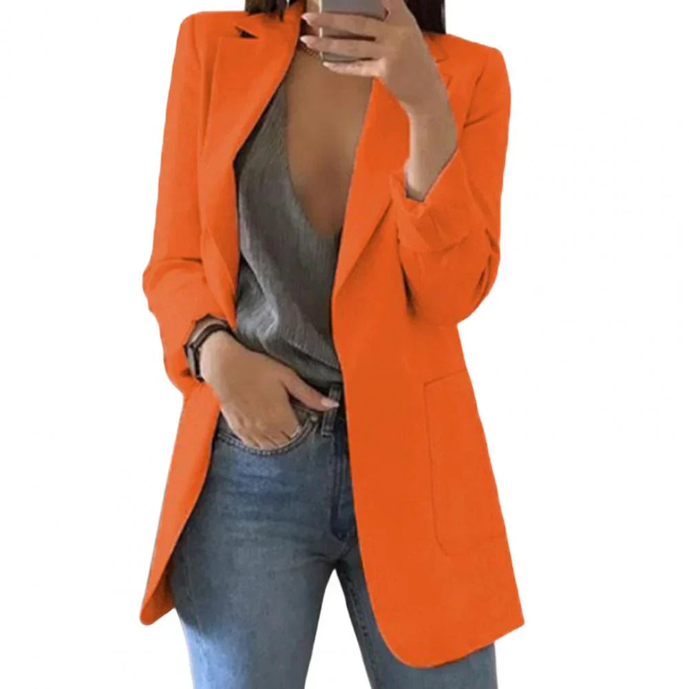 Streetwave Long Blazer For Women With Tailored Fit And Elegant Length Chic Style