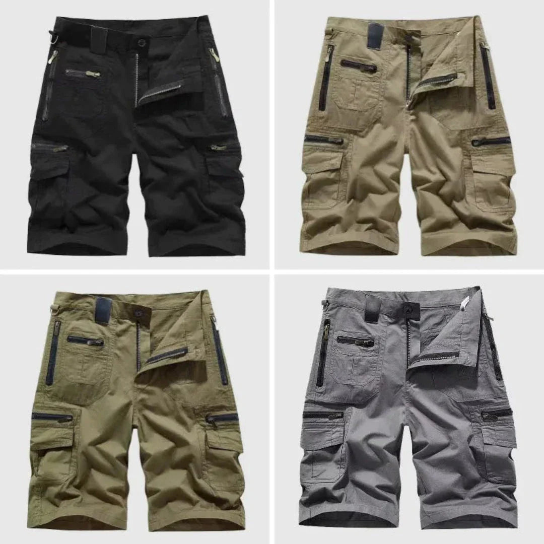 Waylynn Laurence Zipper Cargo Shorts For Men Rugged Outdoor Performance