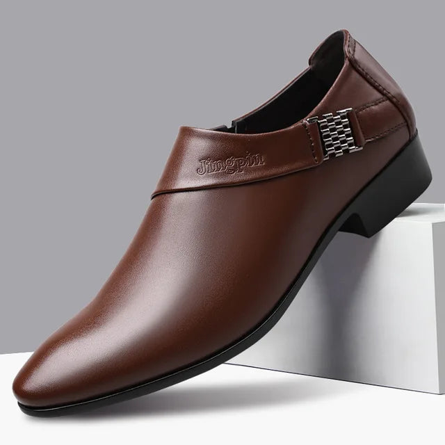 PrestigeMode Mens Luxury Leather Loafers Premium Fit For Work Parties And Elegant Style