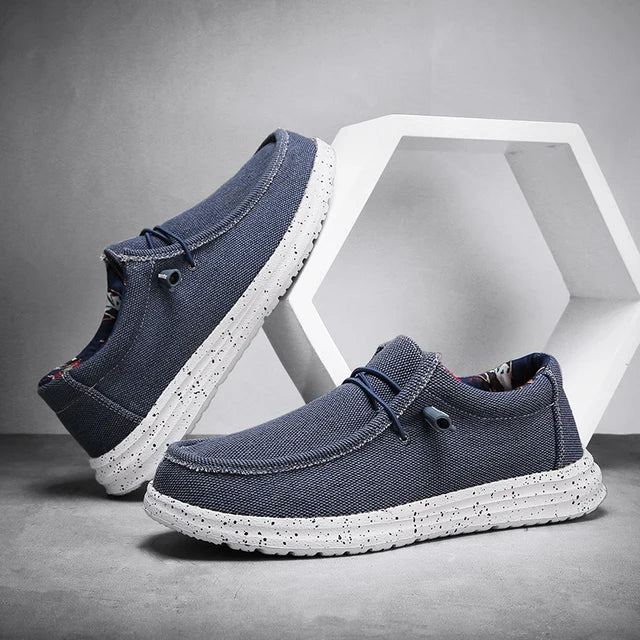 Streetwave Mens Canvas Slip On Loafers With Soft Cushioned Sole For Everyday Comfort