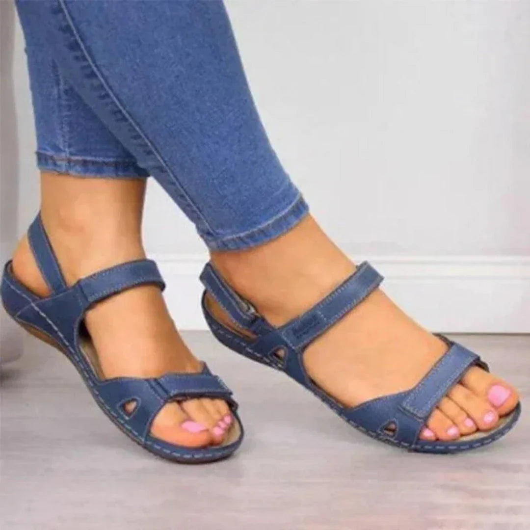 Waylynn Lena Orthopedic Open Toe Wedge Sandals For Women All Day Comfort