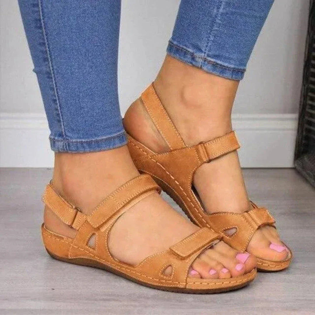 Waylynn Lena Orthopedic Open Toe Wedge Sandals For Women All Day Comfort