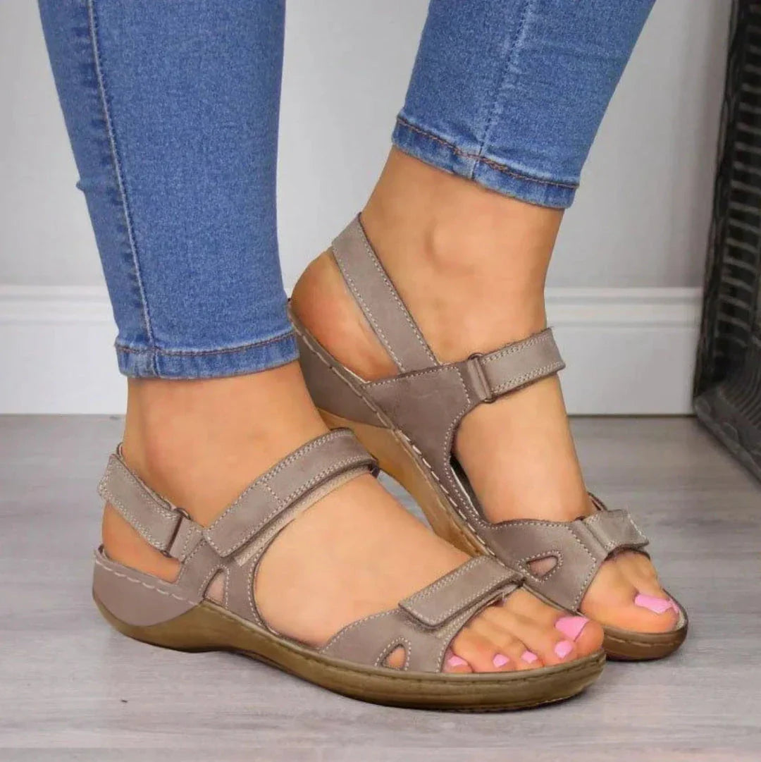 Waylynn Lena Orthopedic Open Toe Wedge Sandals For Women All Day Comfort